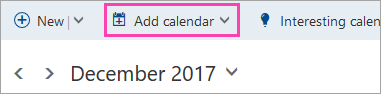 add calendar