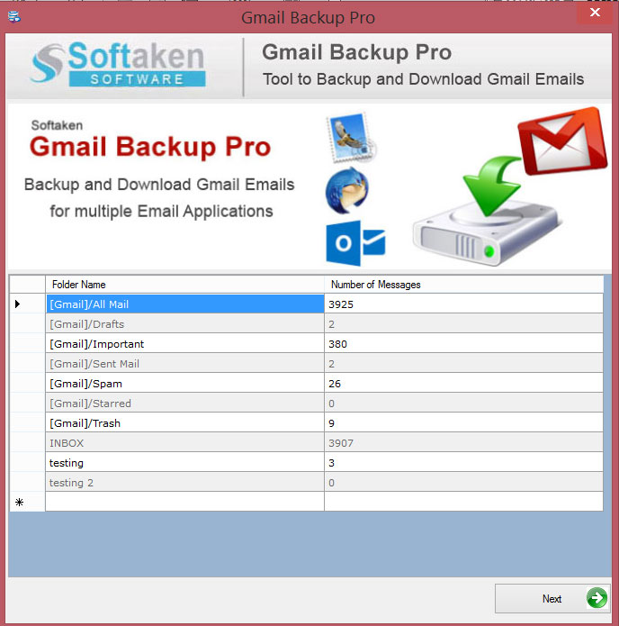 free gmail backup software