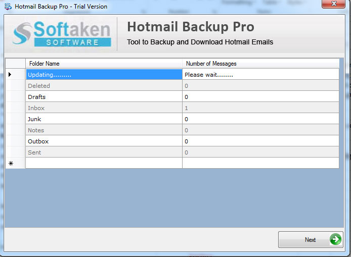 hotmail backup wizard free